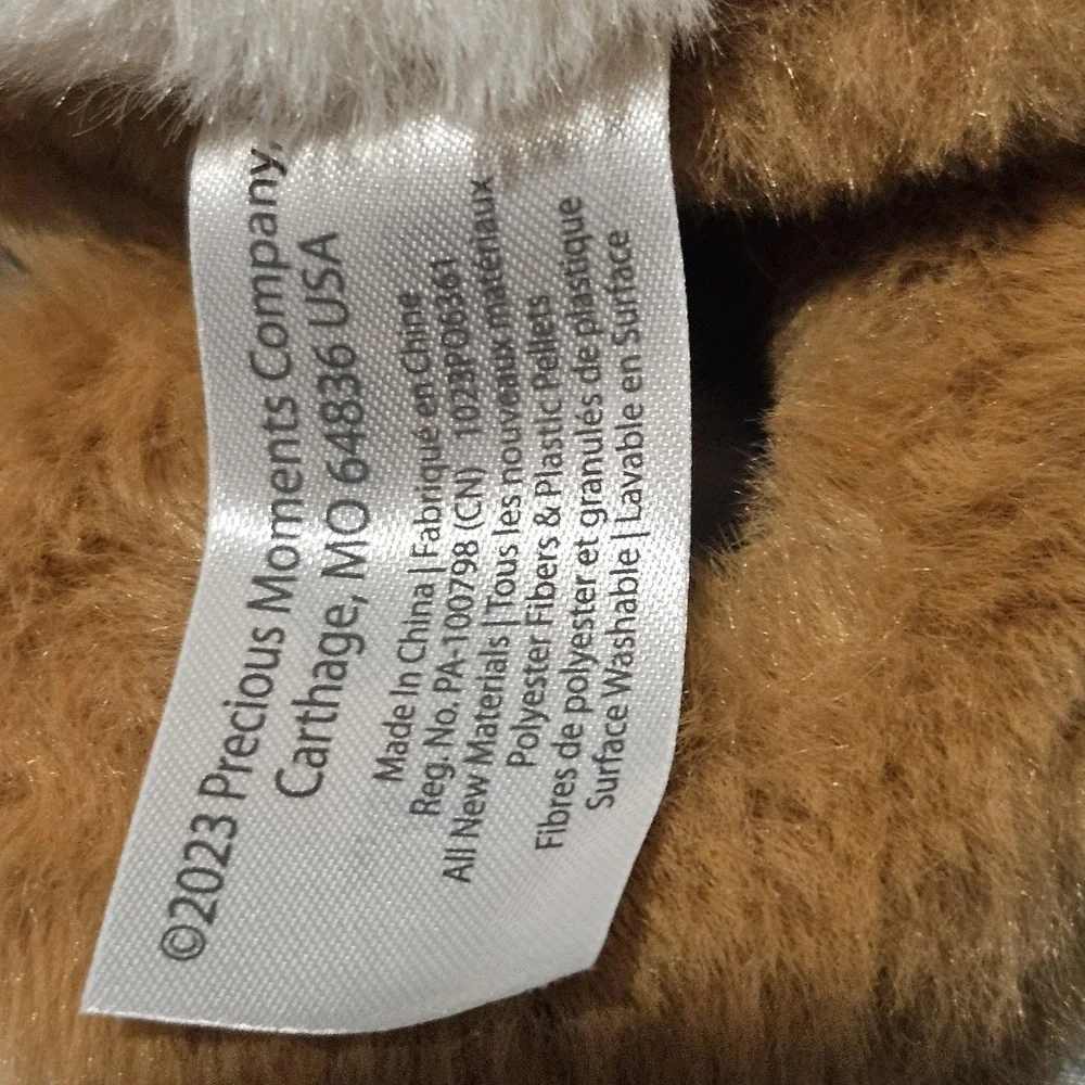 Precious Moments Cutie Pet-tudies Bobo Bush Baby Plush 6.5